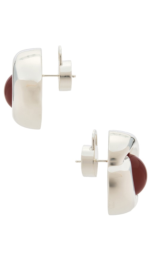 Julietta Agnes Carnelian Earrings In Brown