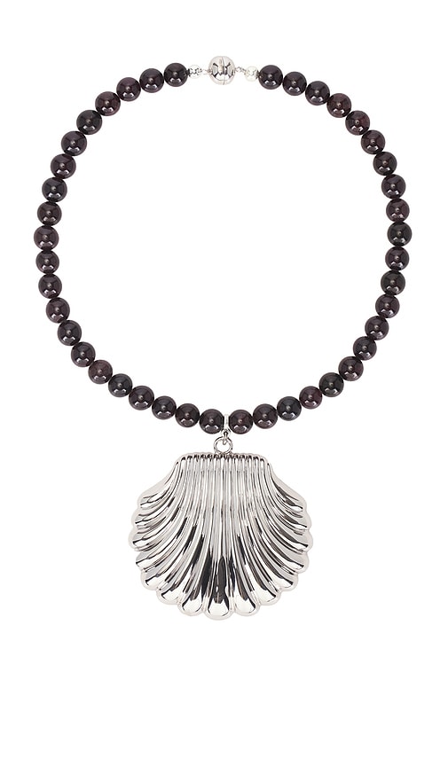 Julietta Holbox Necklace in Metallic Silver 295$