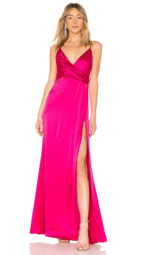 Jill jill stuart outlet crossover satin gown