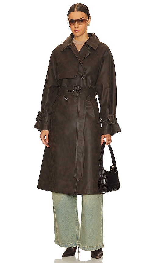 Jakke Winona Trench in Brown