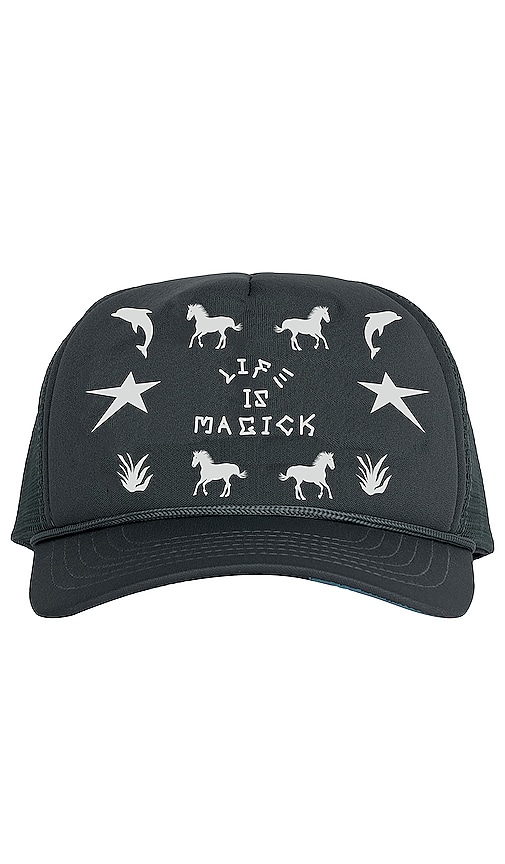 Jungles Life If Magick Trucker Hat in Black