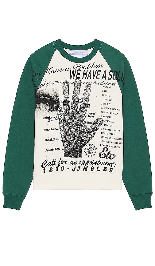 Jungles Solutions Sweater In Green & Birch