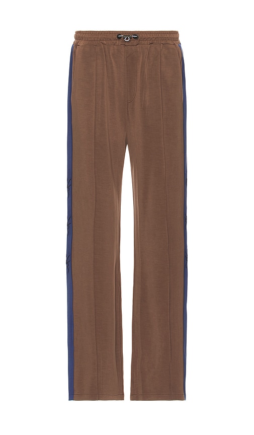 Shop Jungles Flies Scuba Track Pant In Brown