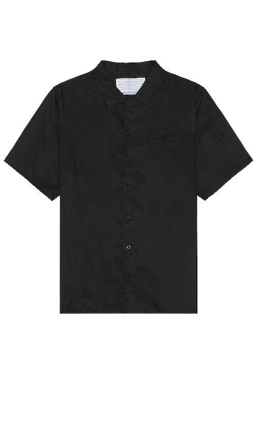 Shop Jungles I Tried Button Up Shirt In Black