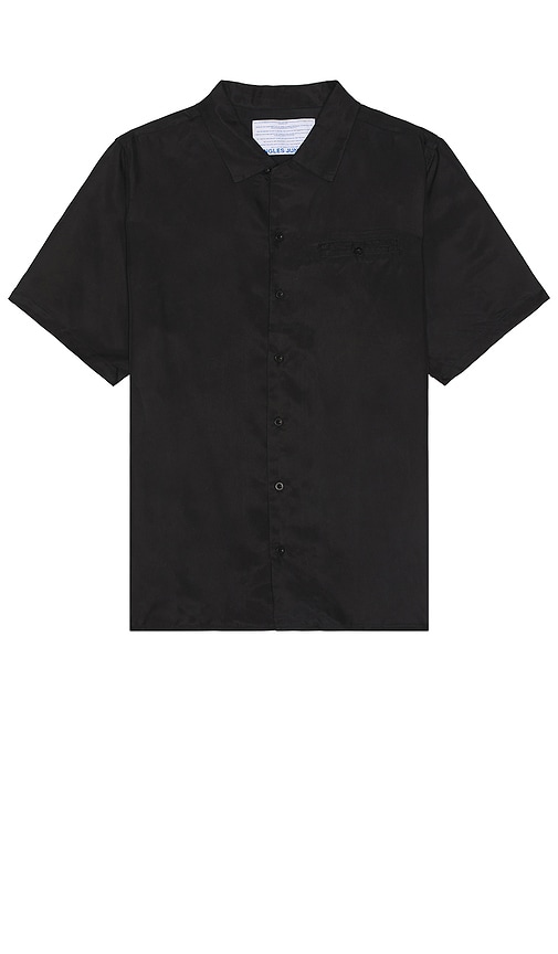 Shop Jungles I Tried Button Up Shirt In Black