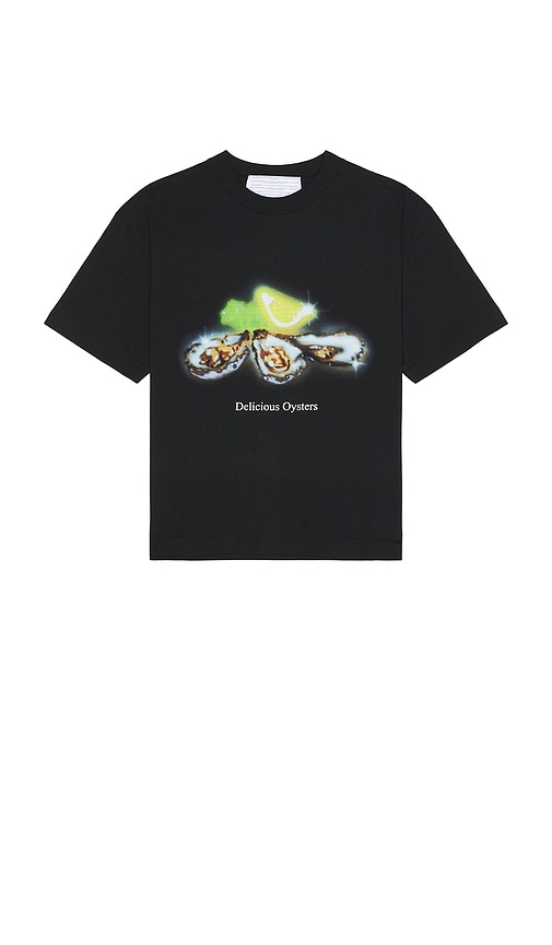 Shop Jungles Delicious Oysters Tee In Black