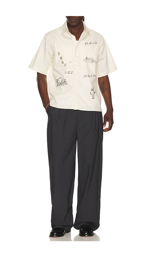  Jungles Hemd In Cream. Größe S. Also In M, L, Xl/1x. 