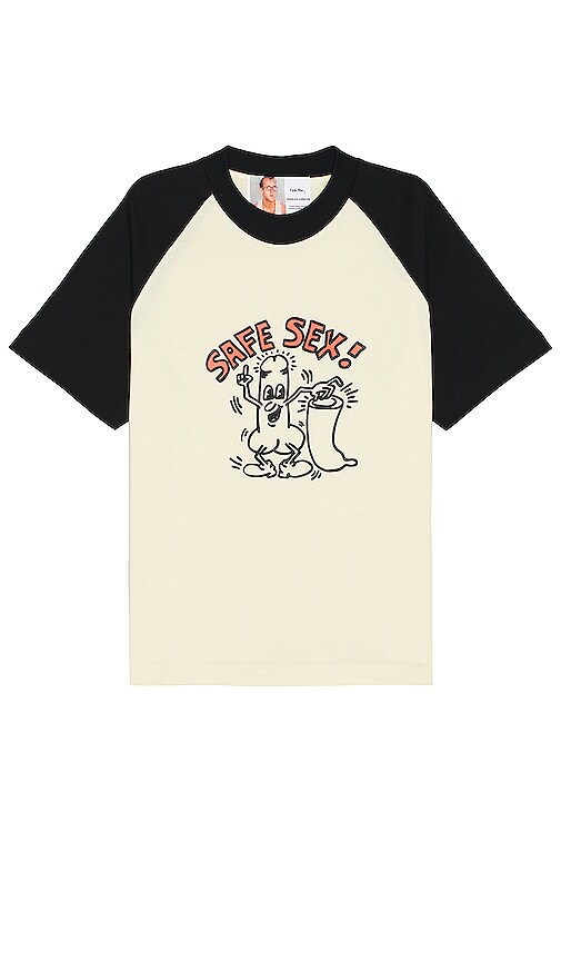Jungles X Keith Haring Safe Sex Tee in Black & White