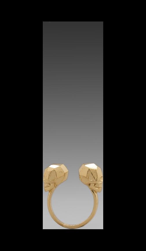 Open Ring with Skulls