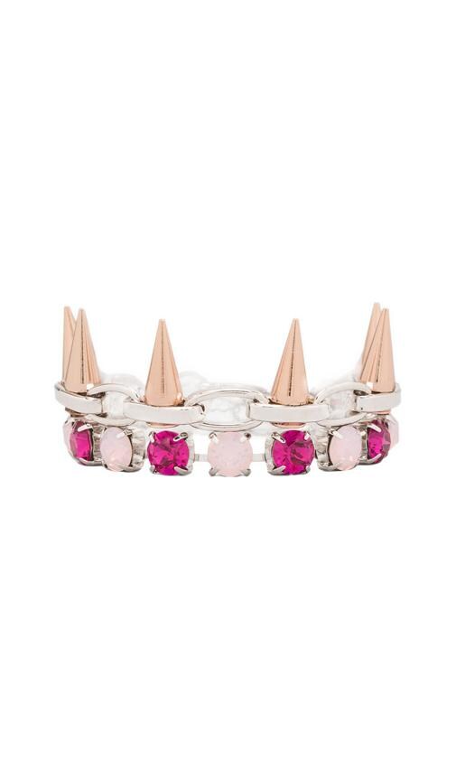 Crystal & Spike Bracelet