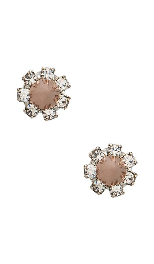 Crystal Stud Earrings w/ Spikes