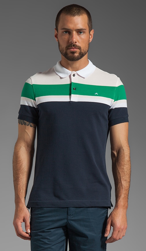 Neilo Stripe Line Pique Polo