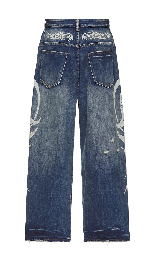 Shop Jaded London Blade Xl Colossus Jeans In Blue