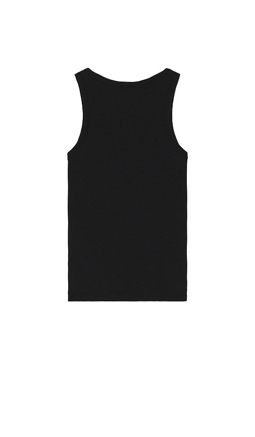 Shop Jaded London Airbrush Star Tribal Ribbed Vest In Black