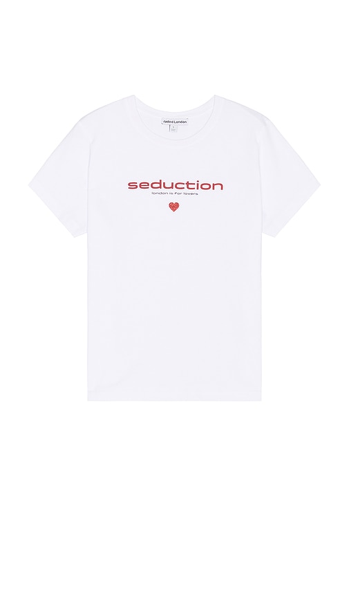 Shop Jaded London Seduction Glitter Tee In 화이트