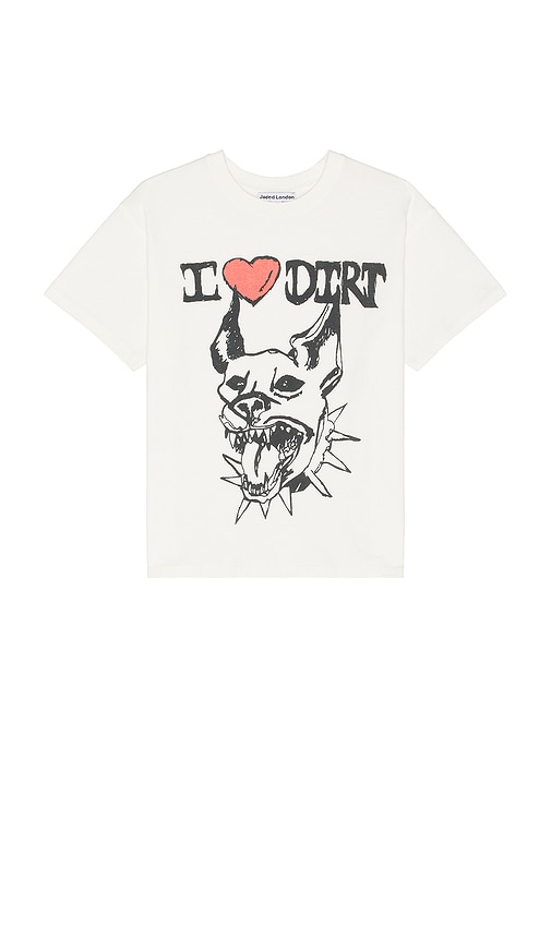 Jaded London X Dirty L00ks I Heart Dirt T-shirt In 화이트