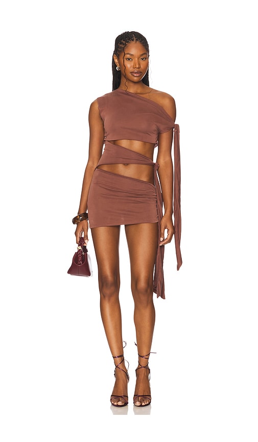 Mena Knotted Mini Dress