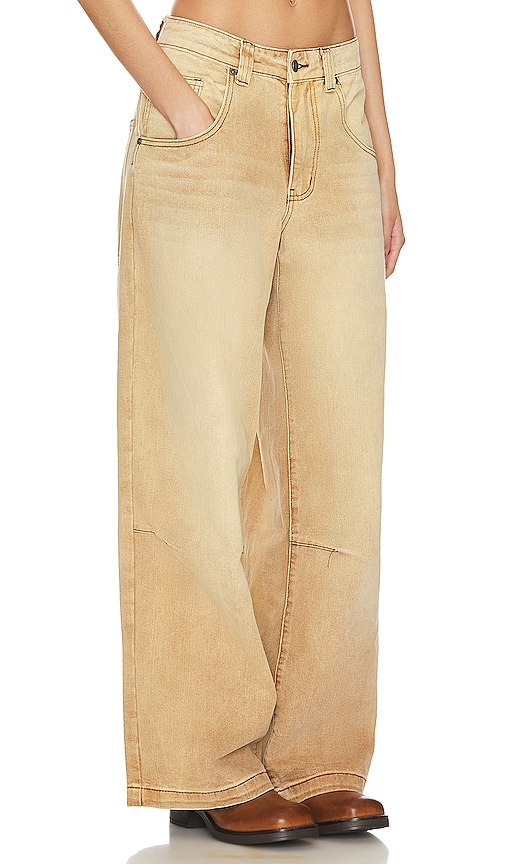 Jaded London Colossus Baggy Pants in Blush - Size 32