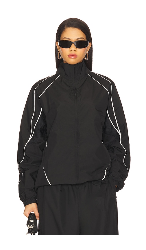 Micro Fibre Track Jacket in Black. - size XL (also in L, M, S)