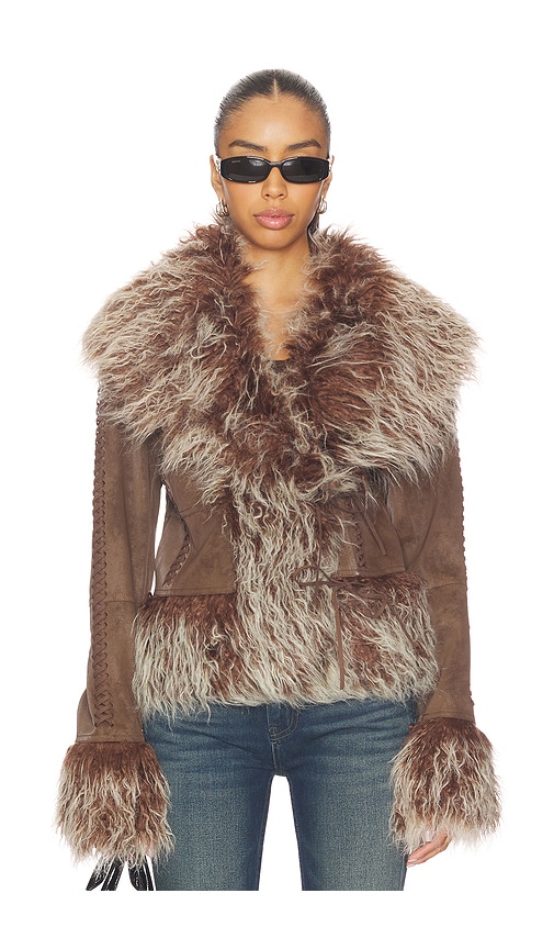 Mongolian Faux Fur Jacket