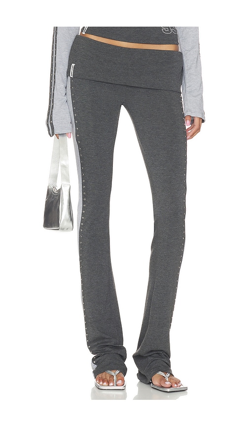 Jaded London Foldover Studded Trouser In Multi