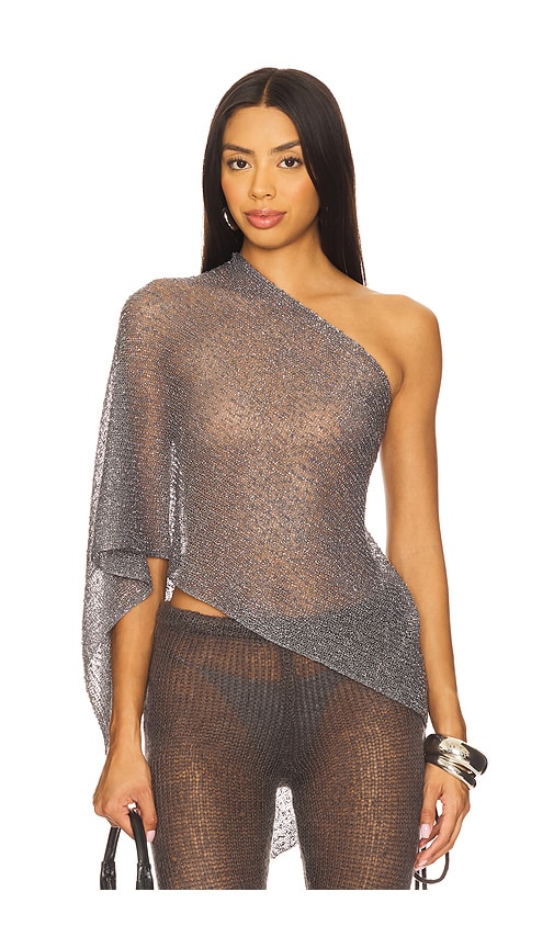  Jaded London Cape Infinity In Metallic Silver. 