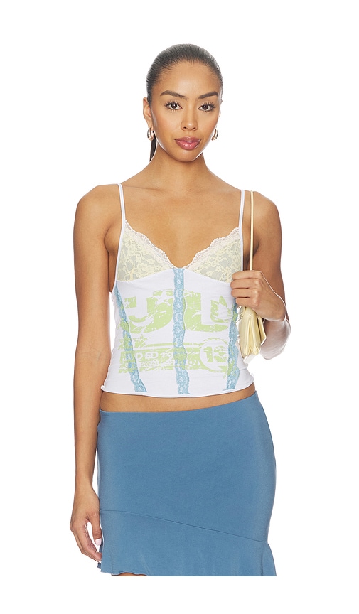 Jersey Cami With Lace Cups