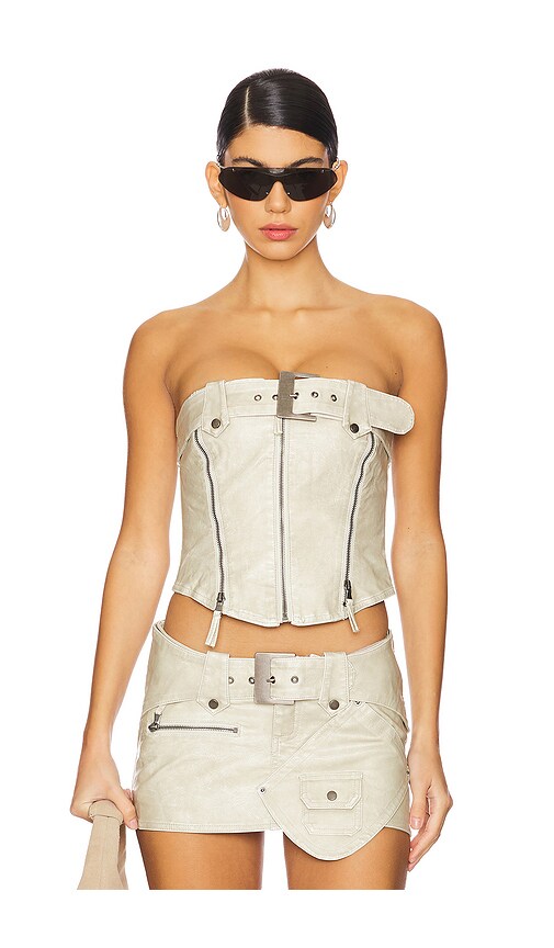 Buckle And Zip Corset