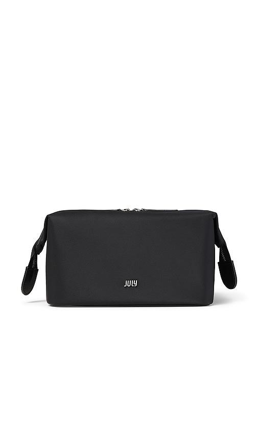 Open Toiletry Bag in Black.