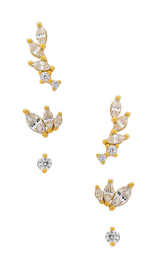 Jackie Mack Aura Studs Set I in Gold