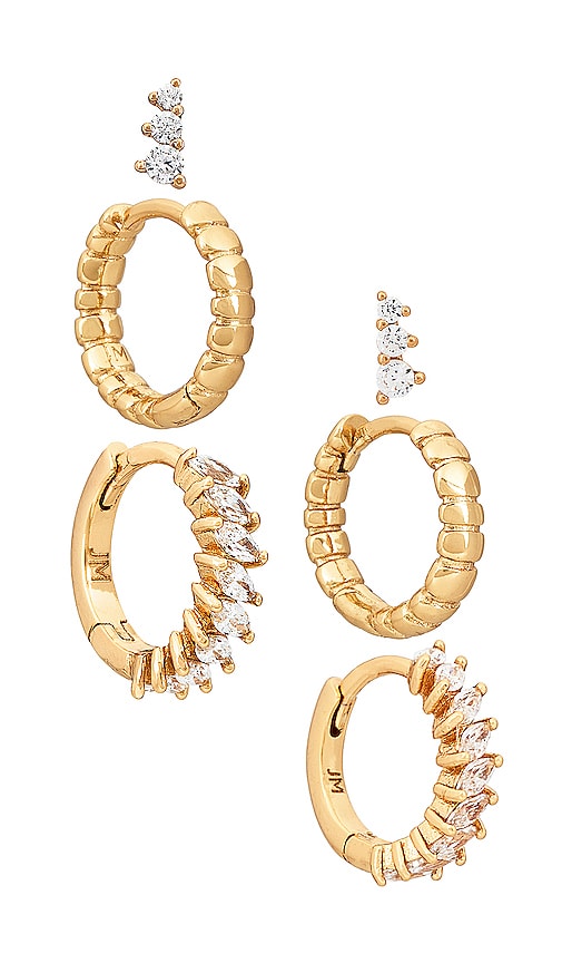 Jackie Mack Apollo Earring Set in Gold