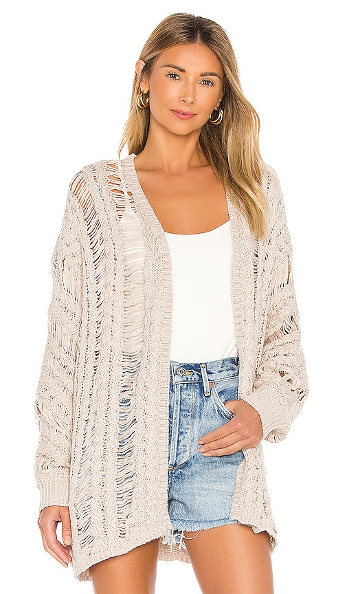 John & Jenn by Line Fernanda Cardigan in Natural | REVOLVE