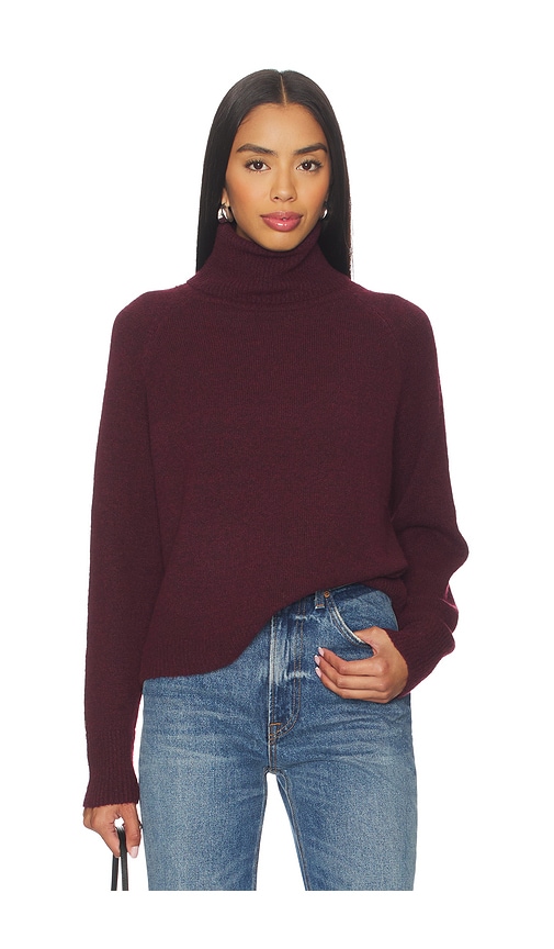 John & Jenn By Line Emmett Turtleneck Sweater In Burgundy