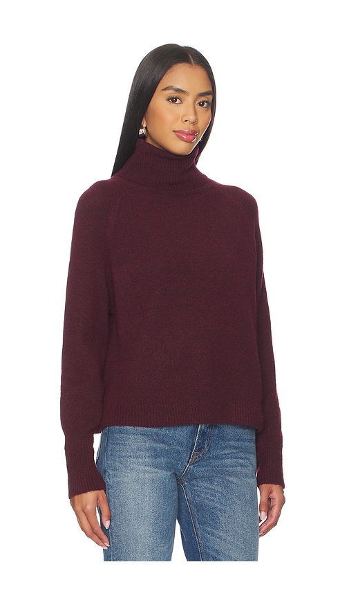 John & Jenn By Line Emmett Turtleneck Sweater In Burgundy