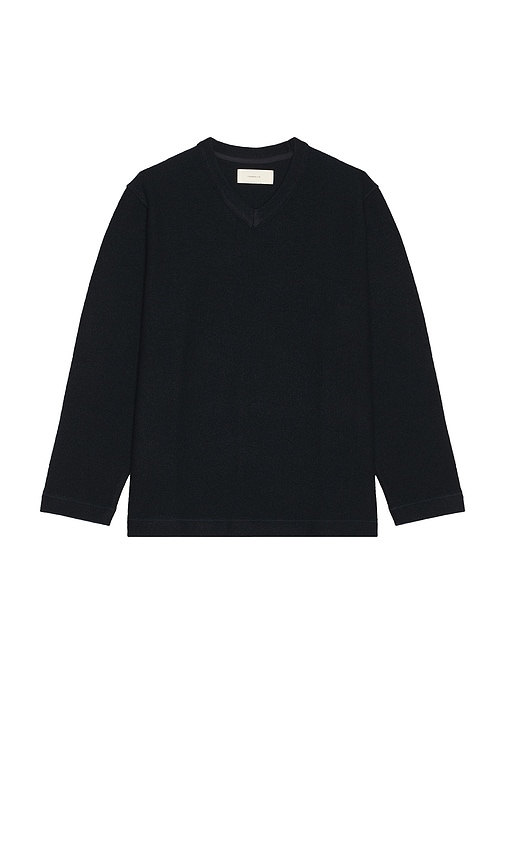 Jeanerica Luca V-neck Sweater In Black