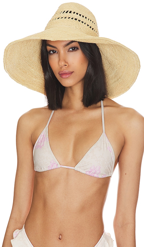 Janessa Leone Harlow Packable Hat In Natural