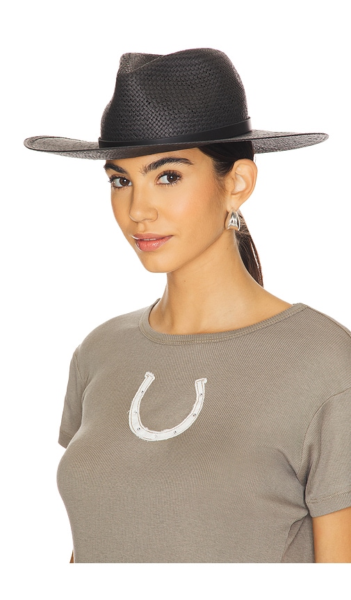 Shop Janessa Leone Sherman Hat In Black