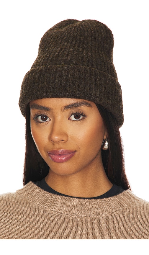 Shop Janessa Leone Piper Beanie In Brown