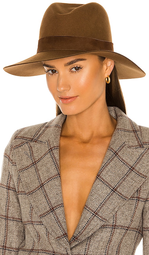 Janessa Leone Noah Hat in Whiskey | REVOLVE