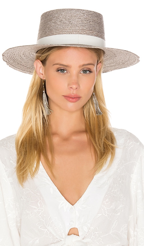 Janessa Leone Calla Bolero Hat In Grey Revolve