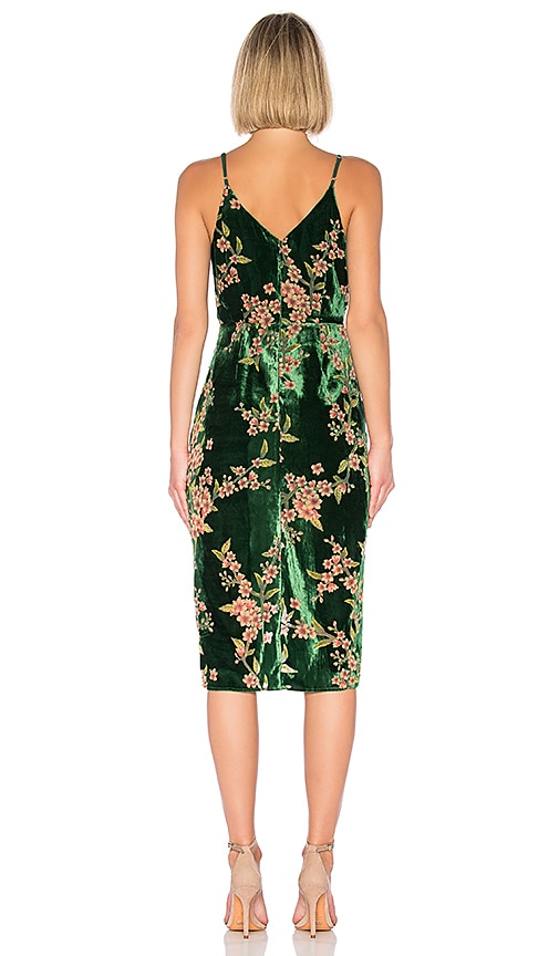 joa emerald floral dress