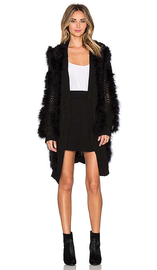 Faux Fur Cardigan