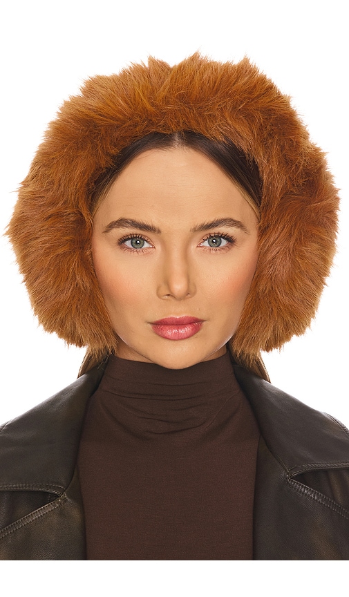 Jocelyn Faux Fur Bucket Hat Chestnut Fall Autumn Winter Outdoor Cottagecore Snow queens! Faux fur bucket hat by Jocelyn in 2 colors  main image 3