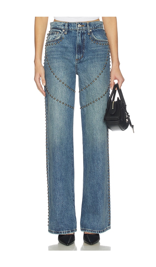 Joe's Jeans The Harlowe Studded Wide Leg Jeans