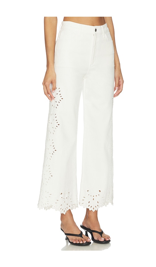 Joe's Jeans The Mia High Rise Wide Leg Jeans With Placed Broderie | Thumbnail 2 Joe's Jeans The Mia High Rise Wide Leg Jeans With Placed Broderie | Thumbnail 2