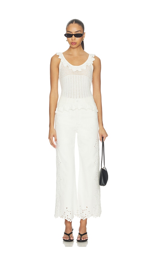 Joe's Jeans The Mia High Rise Wide Leg Jeans With Placed Broderie | Thumbnail 5 Joe's Jeans The Mia High Rise Wide Leg Jeans With Placed Broderie | Thumbnail 5