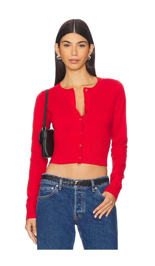 The Shrunken Cardigan in Red. - size XS (also in M, S)