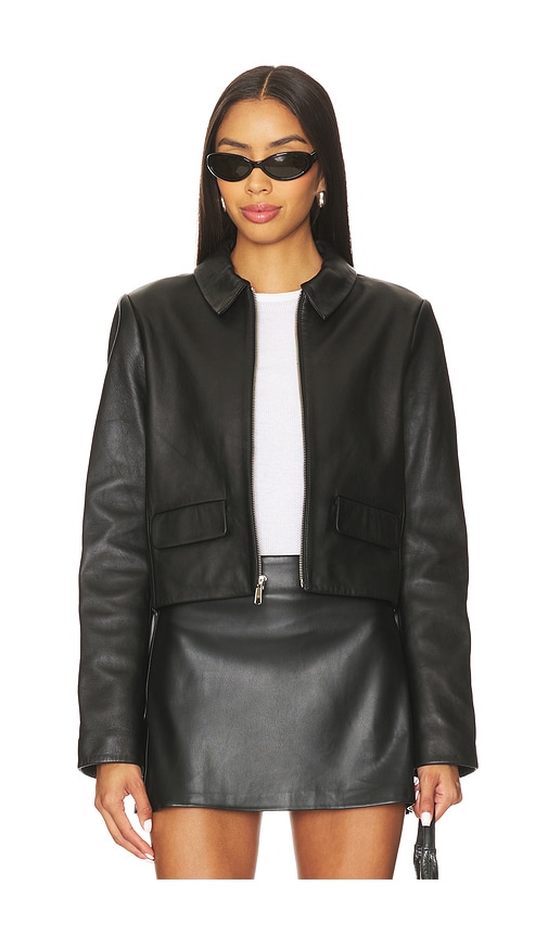 Joe's Jeans Maren Leather Jacket In Black