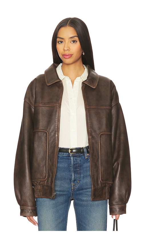 Joe's Jeans Luca Leather Bomber Jacket