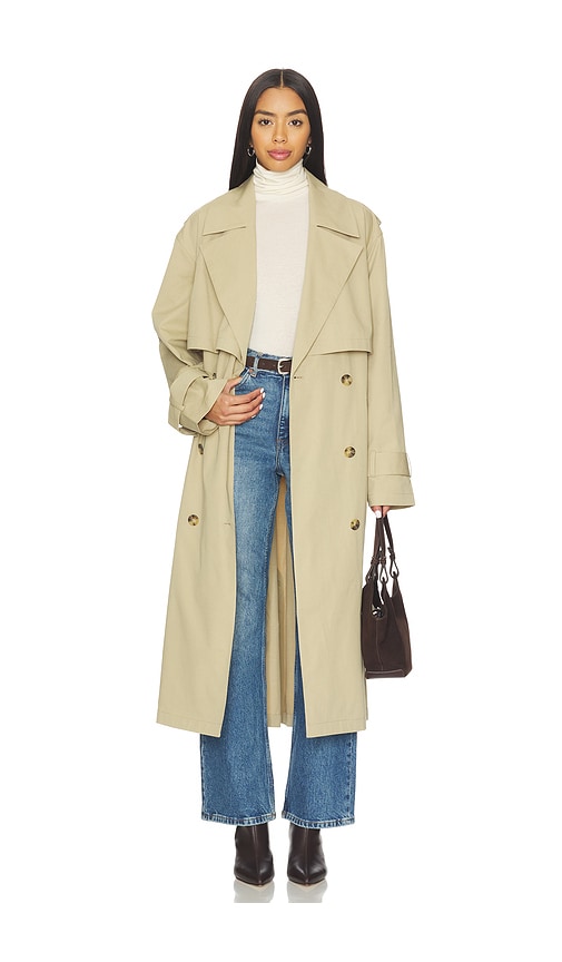 Joe's Jeans The Elizabeth Trench Coat In Brown